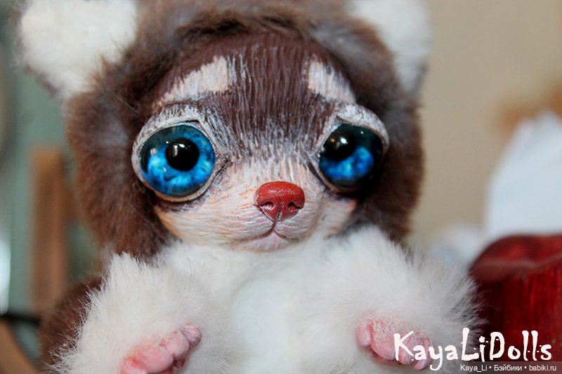 Чихуашка Чуня — Игрушки в смешанной технике (мех и глина): Арт (фото 5)