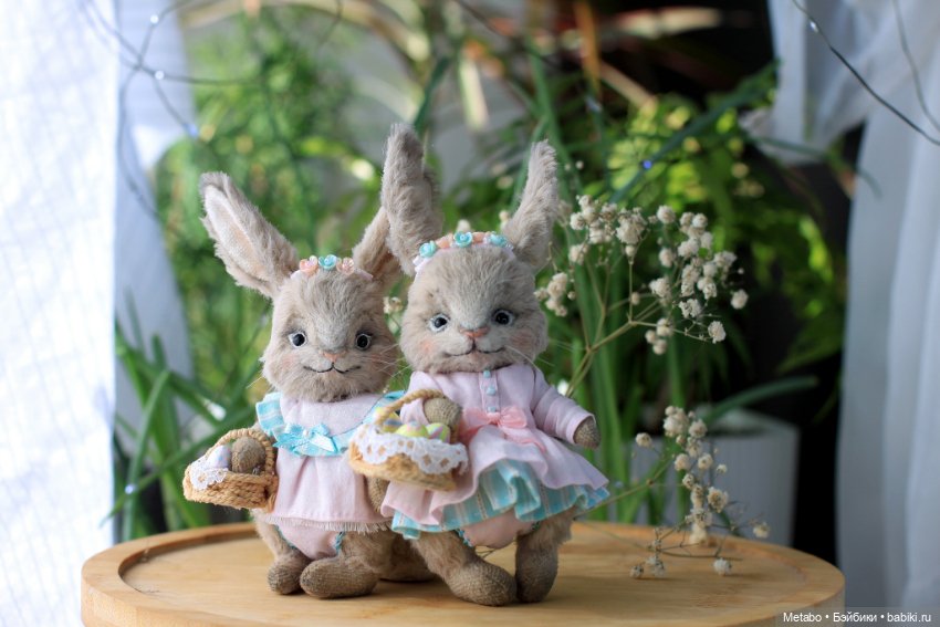 Зайки или кролики. Но пасхальные