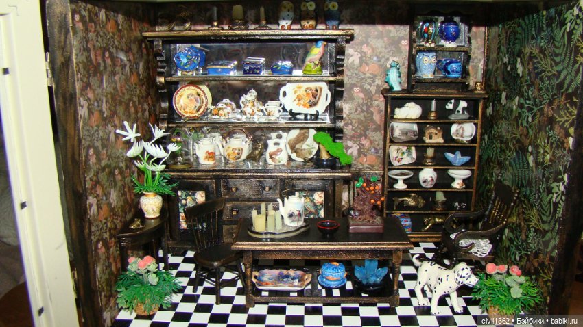 Румбокс масштаб 1:12 "Совы и не только"