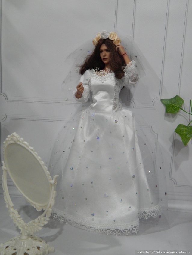 Свадебное — Одежда и обувь для кукол своими руками: фото (фото 7)