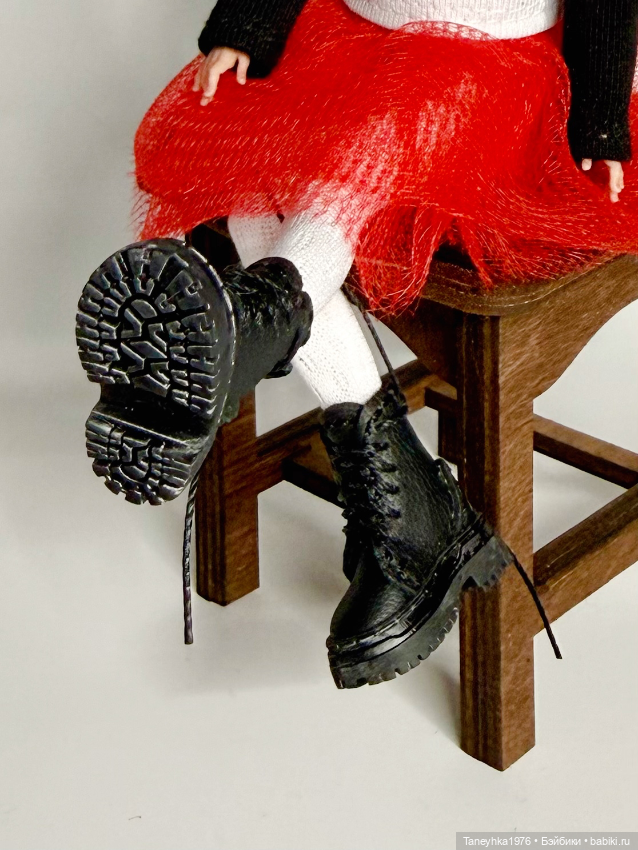 Ботиночки для куклы БЖД Ажур Натальи Петровой 15см (фото 3)