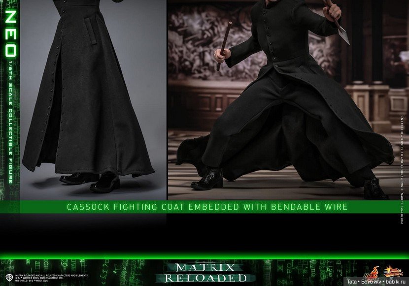 Hot Toys анонсировали Нео в масштабе 1/6 по «Матрице: Перезагрузка» (фото 9)