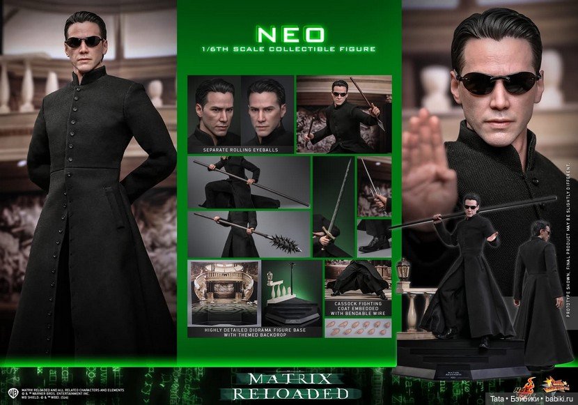 Hot Toys анонсировали Нео в масштабе 1/6 по «Матрице: Перезагрузка» (фото 3)