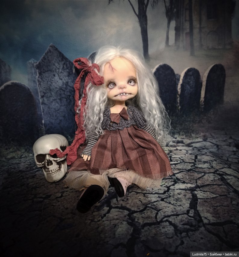Ещё одна зомби-детка — Лепка авторских кукол: полимерная глина
