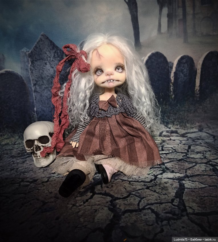 Ещё одна зомби-детка — Лепка авторских кукол: полимерная глина