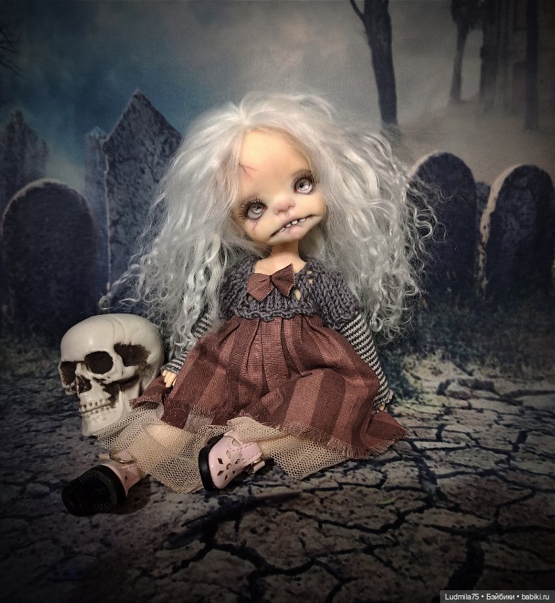 Ещё одна зомби-детка — Лепка авторских кукол: полимерная глина