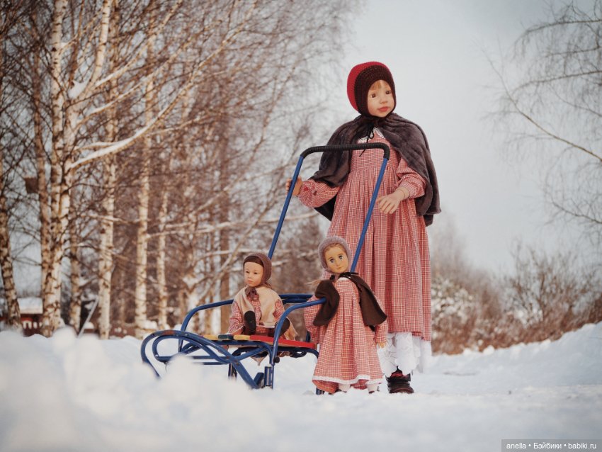Зимняя прогулка — Куклы Gotz (Готц): Ханна