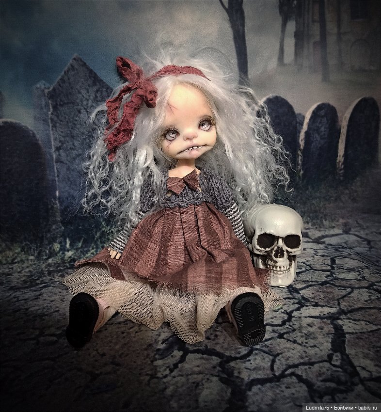 Ещё одна зомби-детка — Лепка авторских кукол: полимерная глина