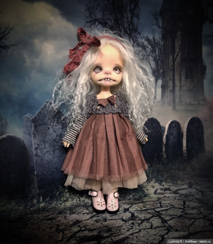 Ещё одна зомби-детка — Лепка авторских кукол: полимерная глина