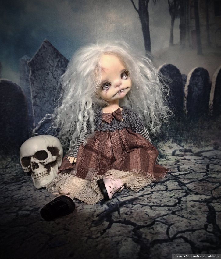 Ещё одна зомби-детка — Лепка авторских кукол: полимерная глина
