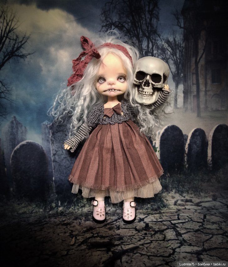Ещё одна зомби-детка — Лепка авторских кукол: полимерная глина