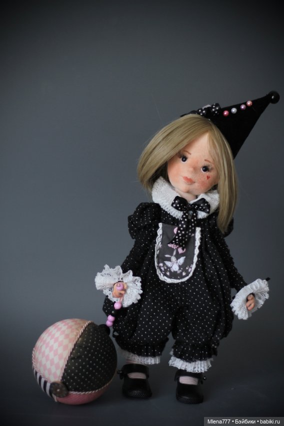 Эмили , клоунесса — Авторские текстильные куклы: Вальдорфские (фото 3)