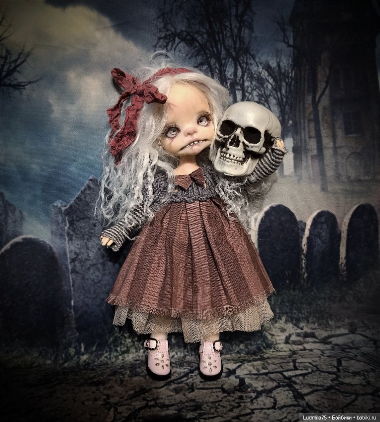 Ещё одна зомби-детка — Лепка авторских кукол: полимерная глина
