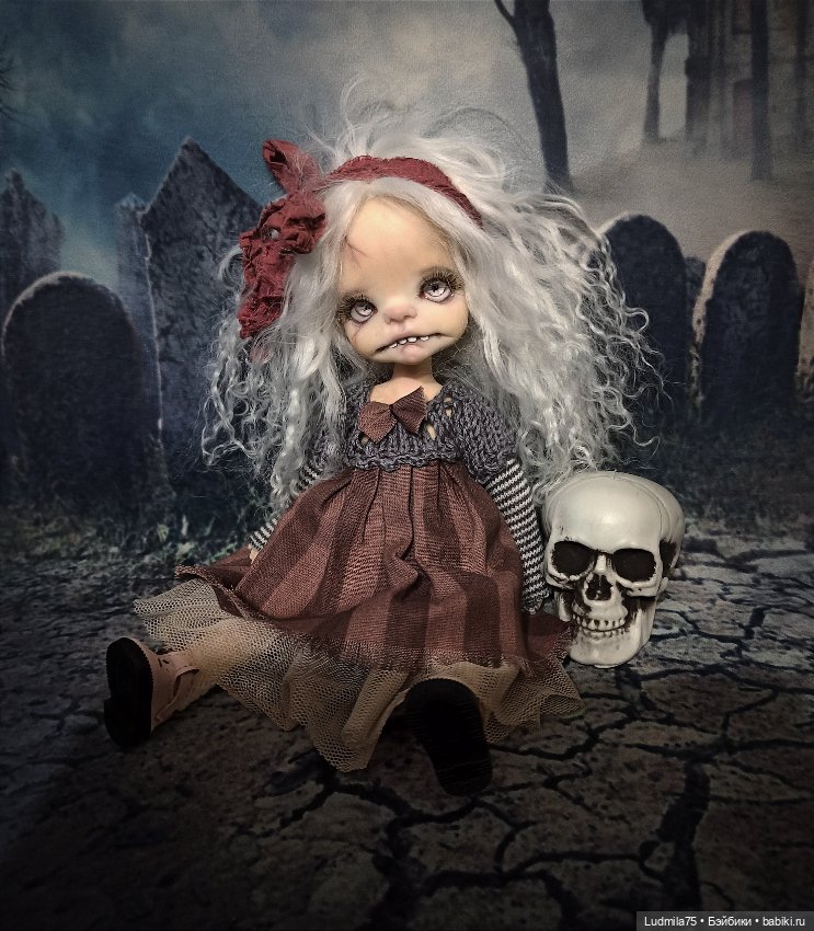 Ещё одна зомби-детка — Лепка авторских кукол: полимерная глина