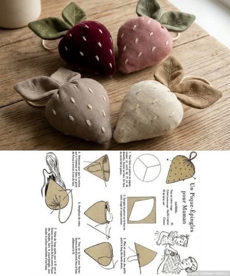 Клубничное настроение: Шьем текстильные ягоды своими руками (схемы и идеи) (фото 4)