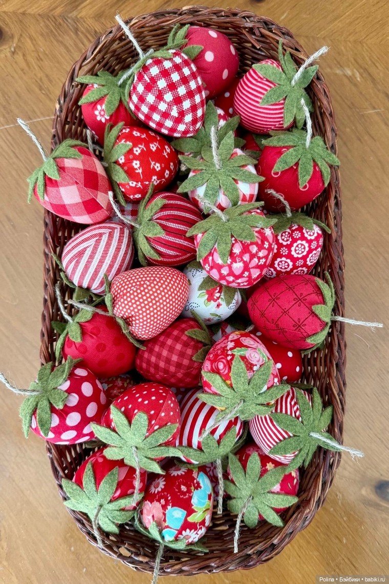 Клубничное настроение: Шьем текстильные ягоды своими руками (схемы и идеи) (фото 6)