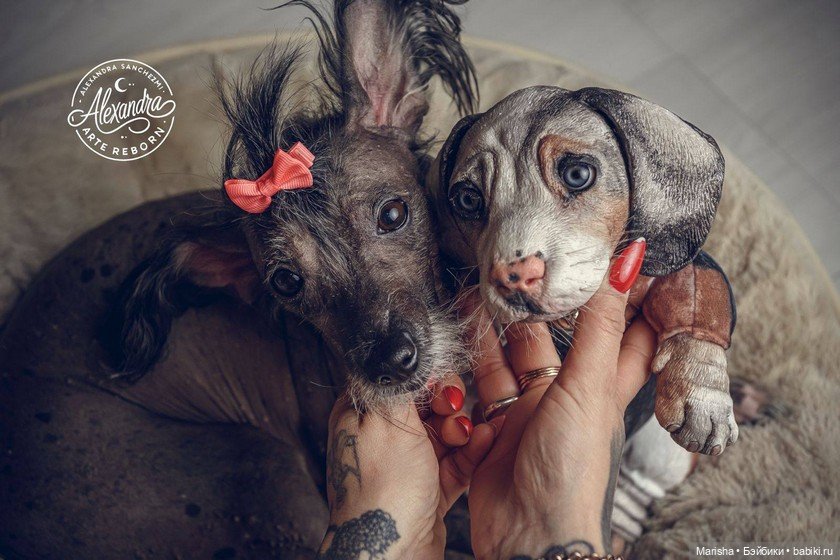 Сердце не видит отличий: трогательная история трех щенков-реборнов от Alexia Sanchez (фото 5)