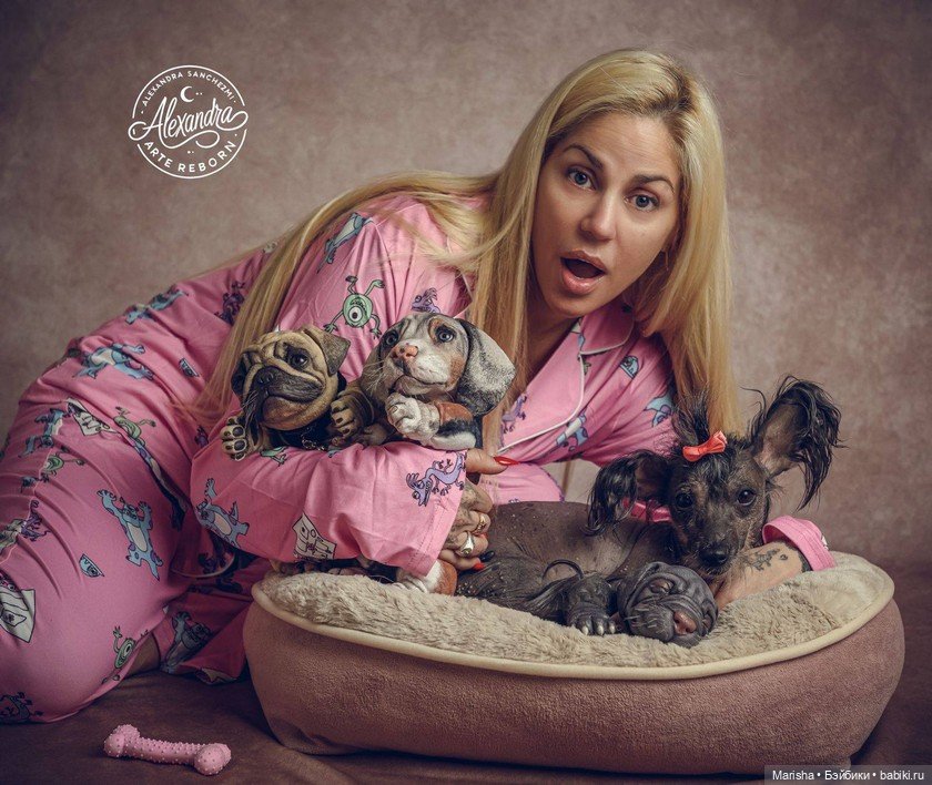 Сердце не видит отличий: трогательная история трех щенков-реборнов от Alexia Sanchez (фото 7)