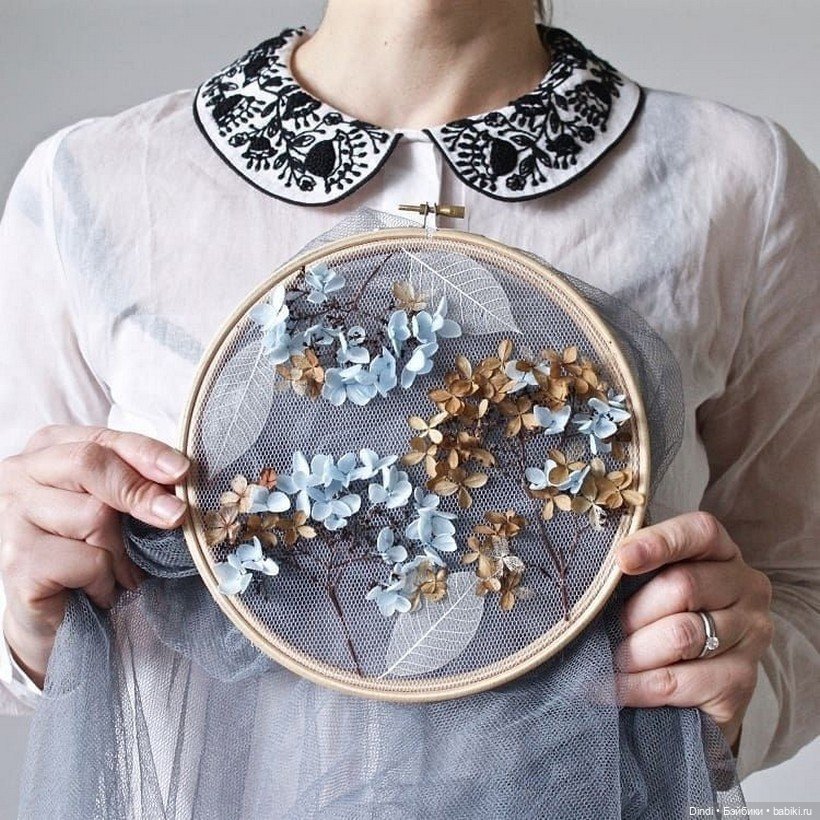 Вышивка живой природой: ботанические шедевры Ольги Принку на сетке (фото 9)