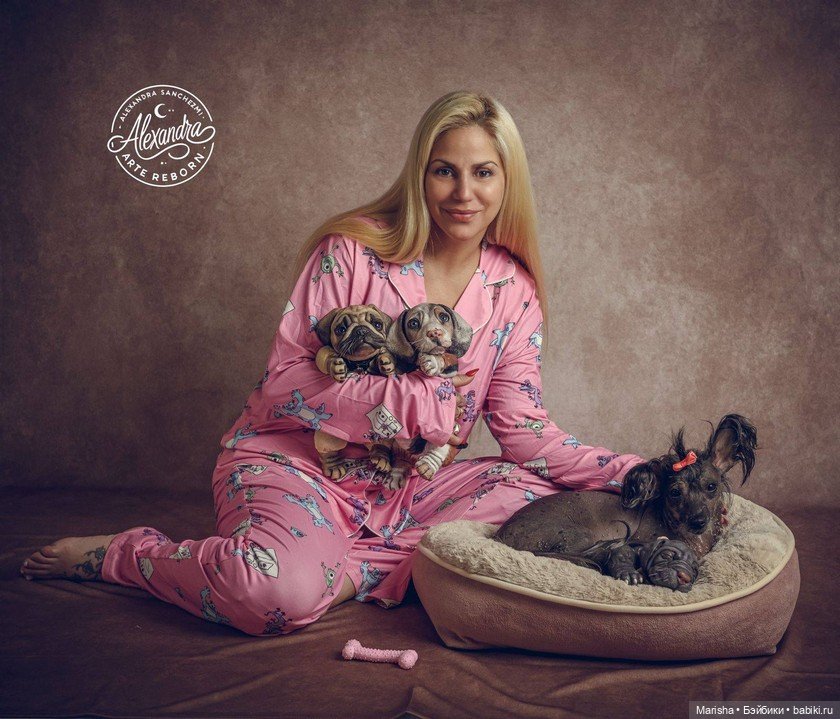 Сердце не видит отличий: трогательная история трех щенков-реборнов от Alexia Sanchez (фото 2)