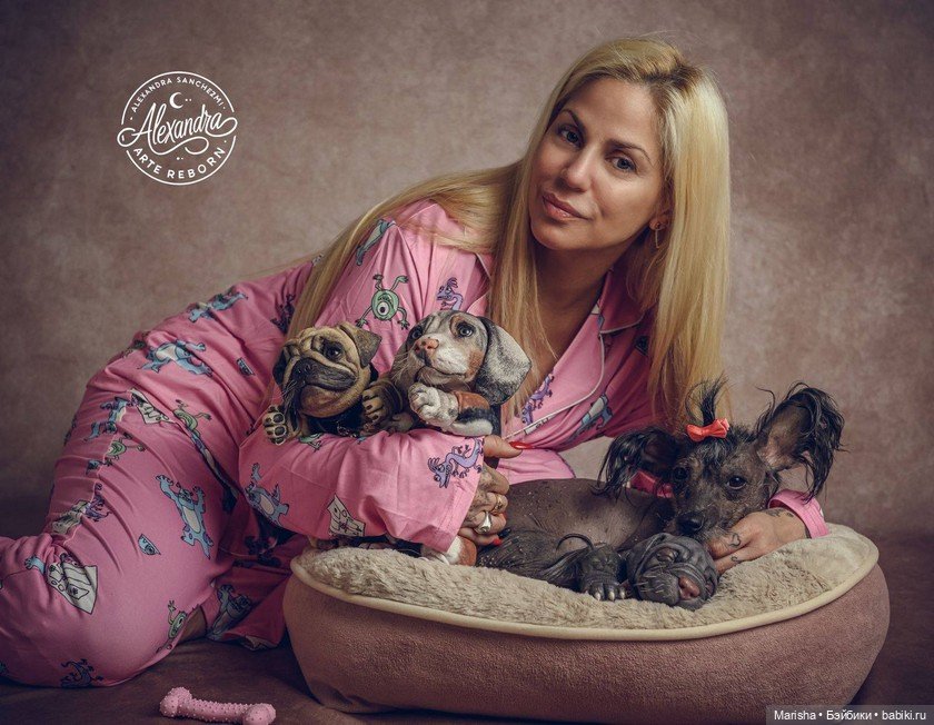 Сердце не видит отличий: трогательная история трех щенков-реборнов от Alexia Sanchez (фото 9)