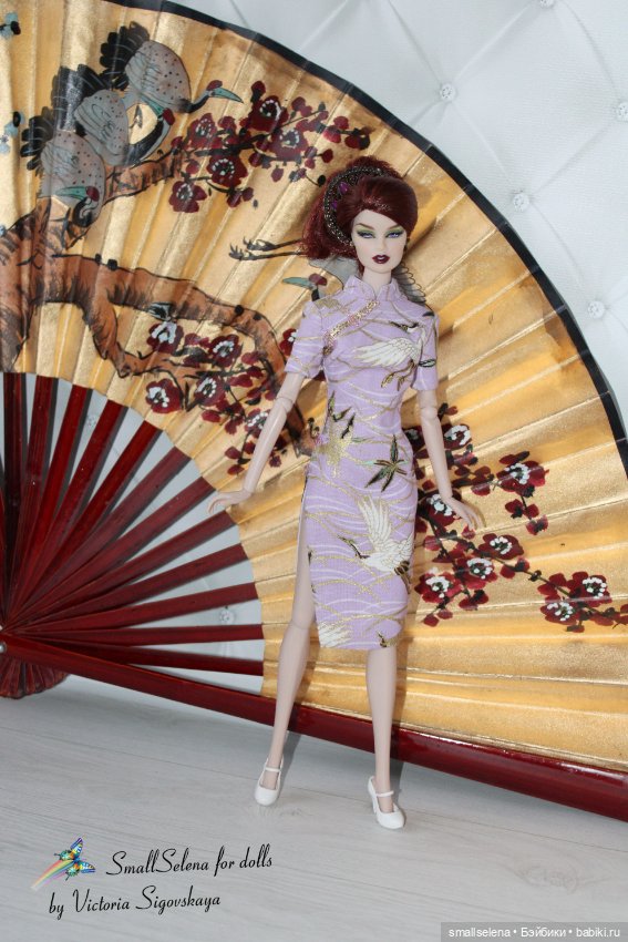 Китайские ципао — Одежда и обувь для кукол своими руками: фото (фото 9)