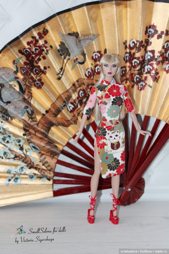 Китайские ципао — Одежда и обувь для кукол своими руками: фото (фото 5)