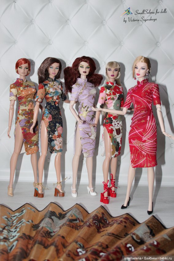 Китайские ципао — Одежда и обувь для кукол своими руками: фото