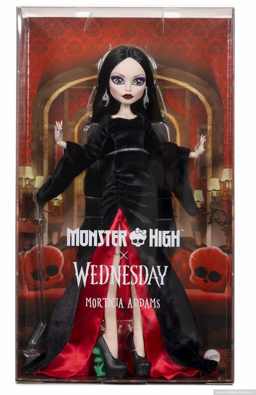 Роковая эстетика: Мортиша Аддамс в коллекции Monster High Skullector