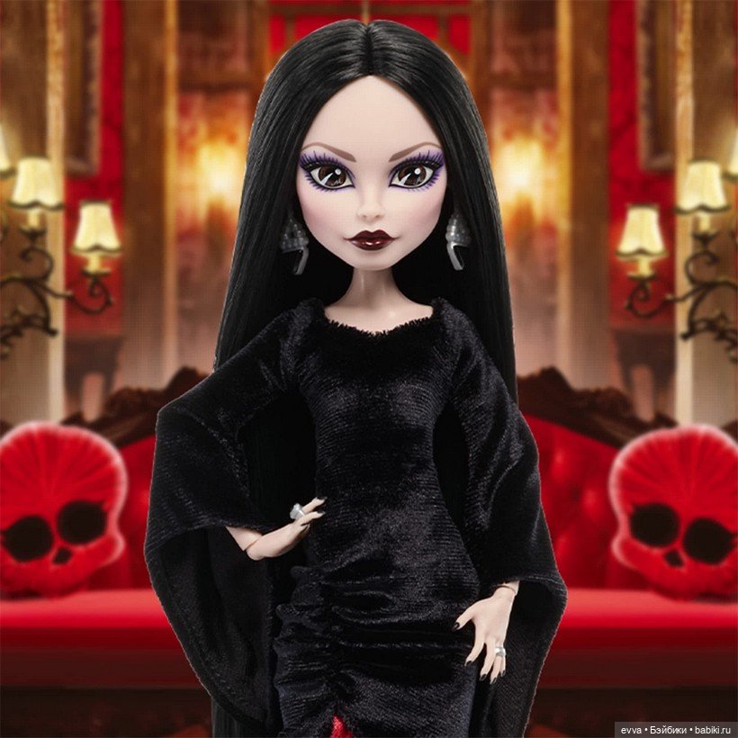 Роковая эстетика: Мортиша Аддамс в коллекции Monster High Skullector (фото 6)