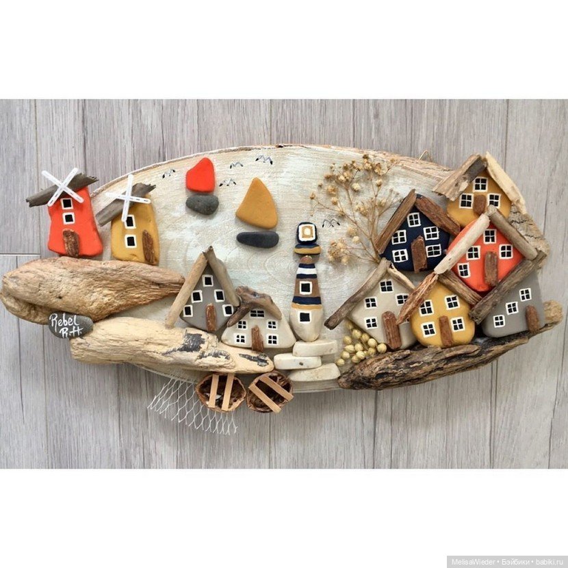 Сказочные деревеньки на стене: Домики-панно от rebelrockhouse (фото 4)