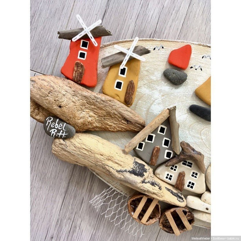 Сказочные деревеньки на стене: Домики-панно от rebelrockhouse