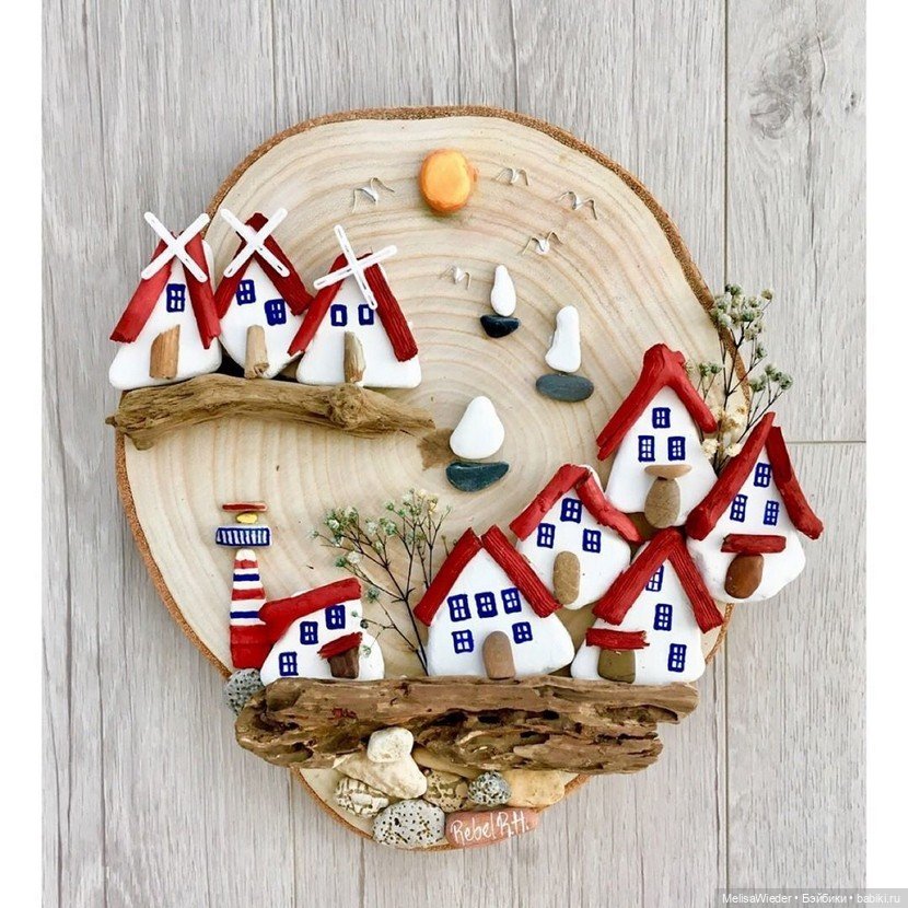 Сказочные деревеньки на стене: Домики-панно от rebelrockhouse (фото 6)