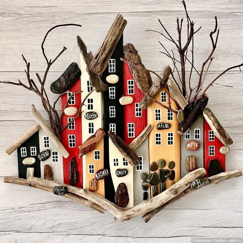 Сказочные деревеньки на стене: Домики-панно от rebelrockhouse (фото 5)