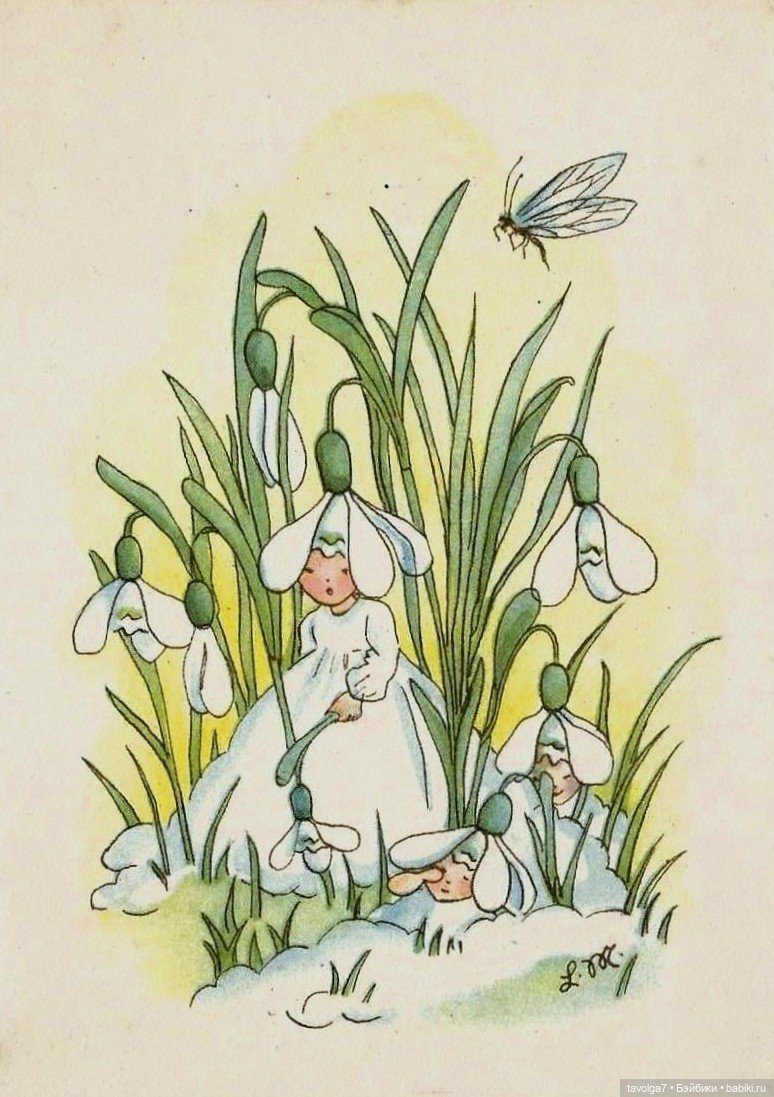 Подснежники - винтажное настроение