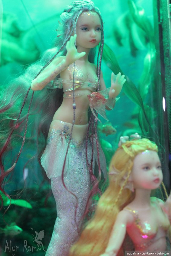 Русалочки в аквариуме. ООАК моего авторства