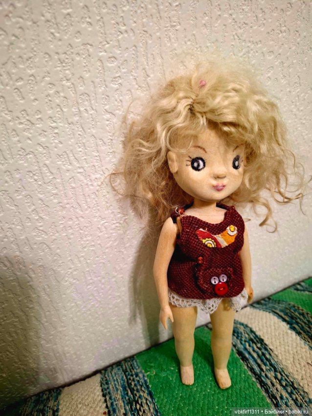 Весеннее рождение.Настена,куколка из дерева (фото 8)