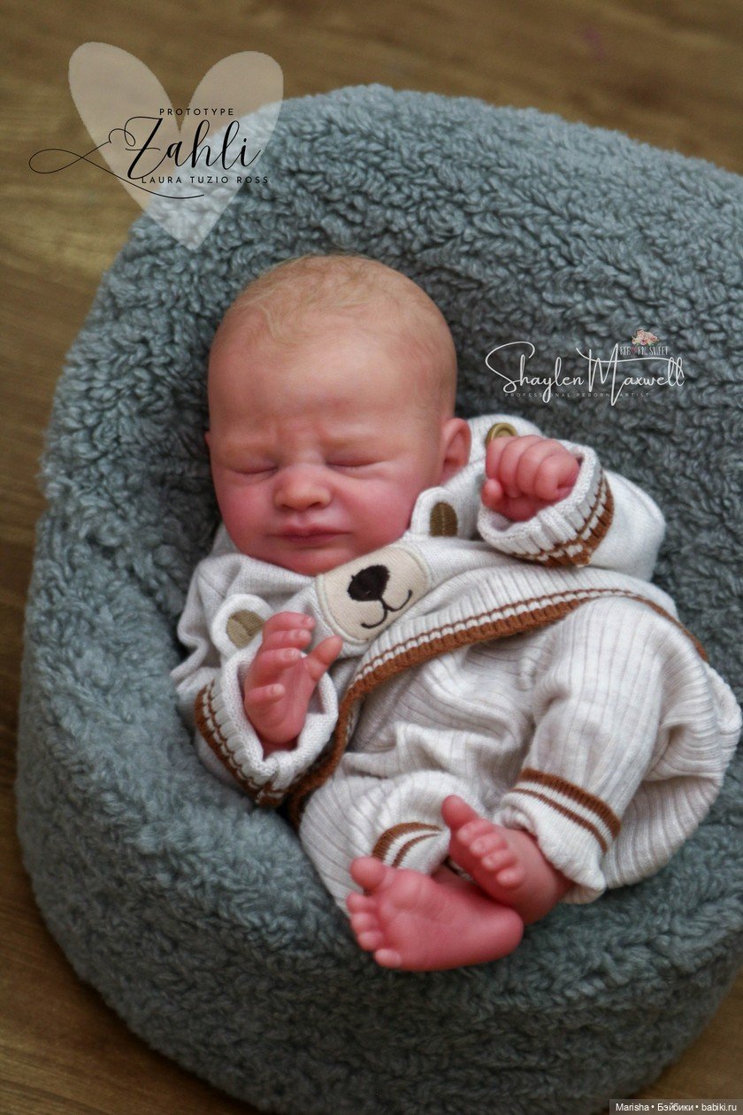 Нежность в каждом штрихе: Спящая Zahli (молд Laura Tuzio Ross) от Shaylen Maxwell (фото 6)