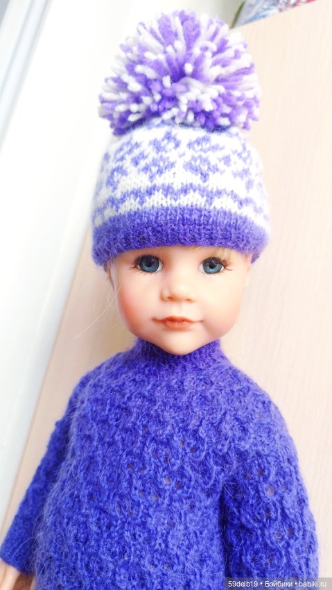 Ещё один вязаный комплект для любимой Алисы ГОТЦ