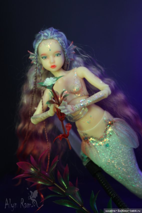 Русалочки в аквариуме. ООАК моего авторства