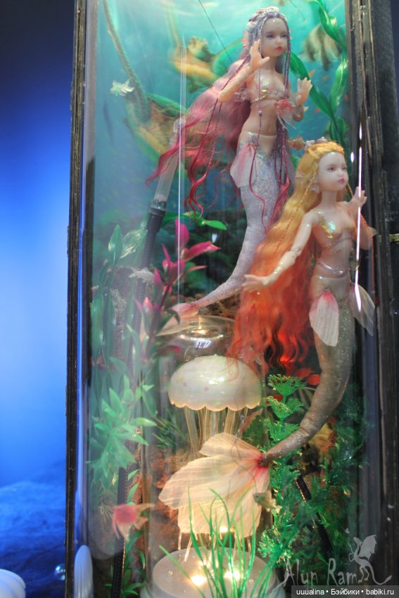 Русалочки в аквариуме. ООАК моего авторства