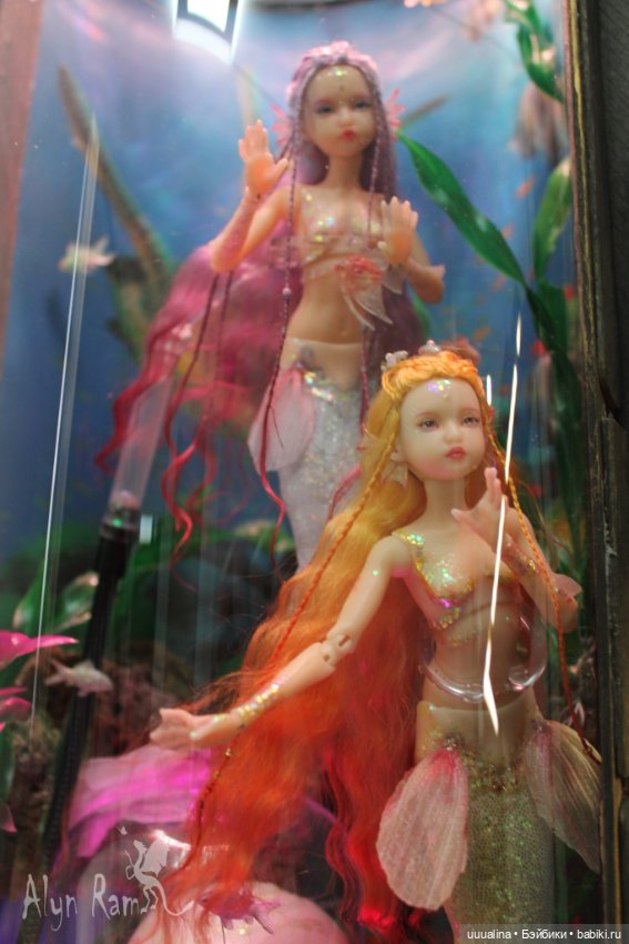 Русалочки в аквариуме. ООАК моего авторства