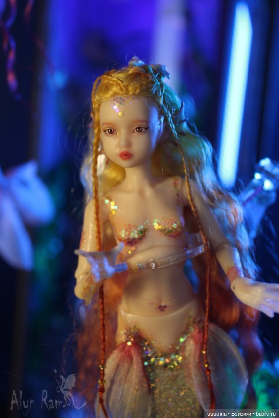 Русалочки в аквариуме. ООАК моего авторства (фото 3)