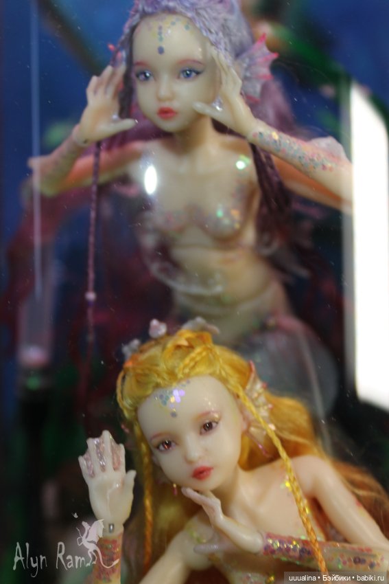 Русалочки в аквариуме. ООАК моего авторства