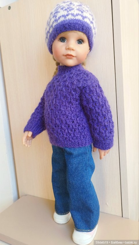 Ещё один вязаный комплект для любимой Алисы ГОТЦ (фото 2)