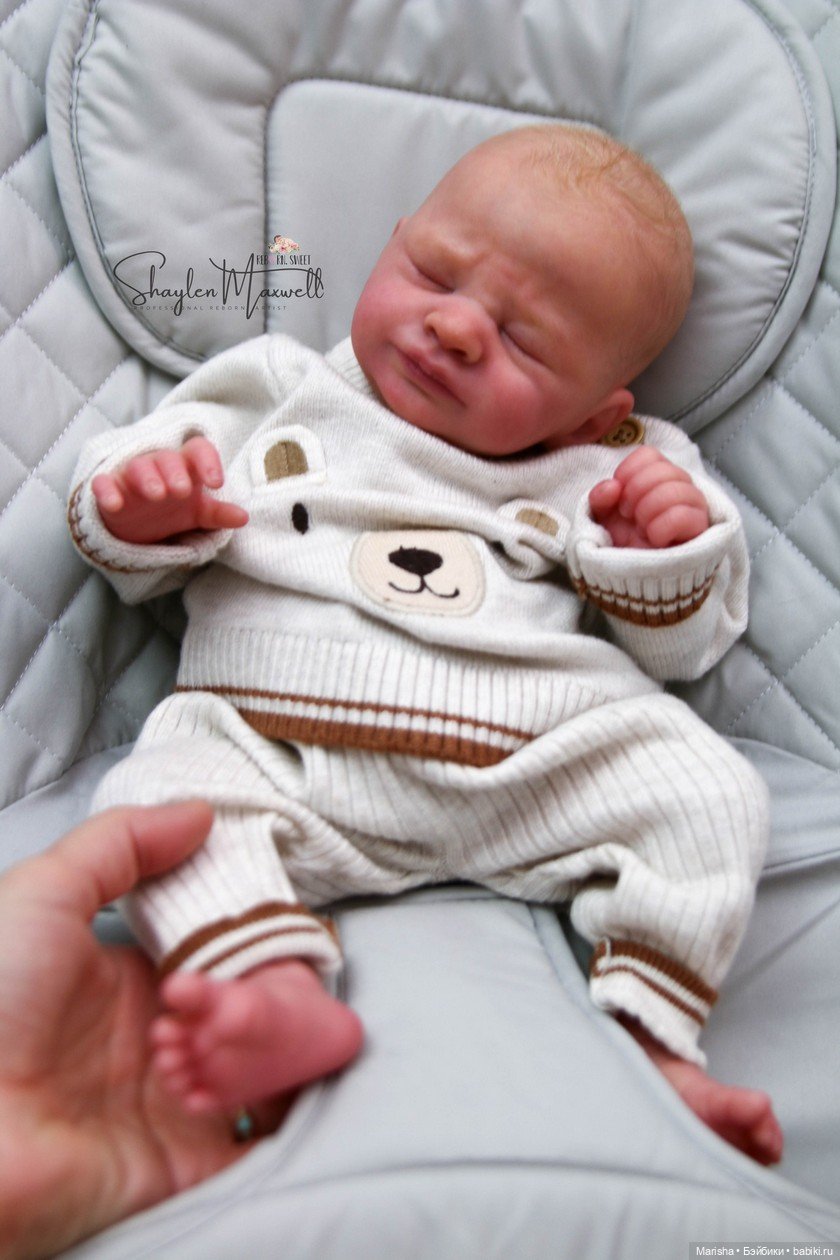 Нежность в каждом штрихе: Спящая Zahli (молд Laura Tuzio Ross) от Shaylen Maxwell (фото 4)