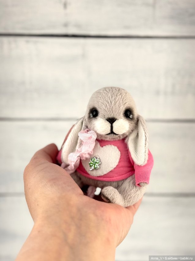 Тедди зайка Лили — Авторские мишки Тедди и друзья: фото (фото 5)