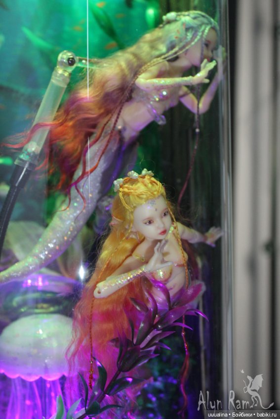 Русалочки в аквариуме. ООАК моего авторства