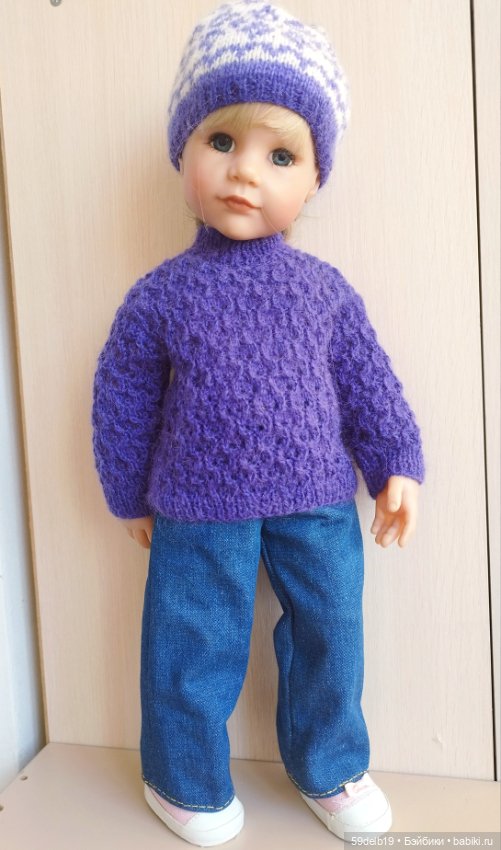 Ещё один вязаный комплект для любимой Алисы ГОТЦ (фото 6)