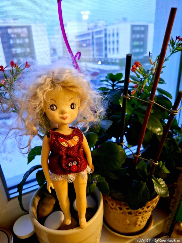 Весеннее рождение.Настена,куколка из дерева (фото 10)